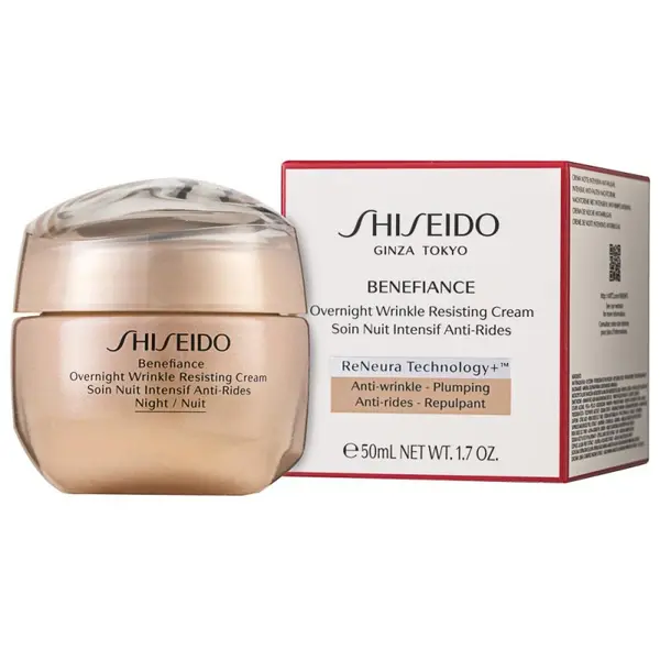 Shiseido Benefiance Overnight Wrinkle Resisting Cream Crema de noapte antirid Volum 50 ml