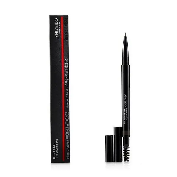 Shiseido Brow Ink Trio Pensulă, pudră și creion pentru sprâncene Volum 03 Deep Brown