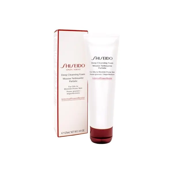 Shiseido Deep Cleansing Foam Spumă facială de curățare profundă pentru piele normală până la mixtă Volum 125 ml