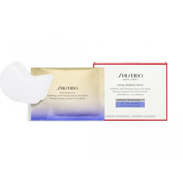 Shiseido Vital Perfection Uplifting and Ferming Express Eye Mask Volum 2 plasturi + 12 plicuri