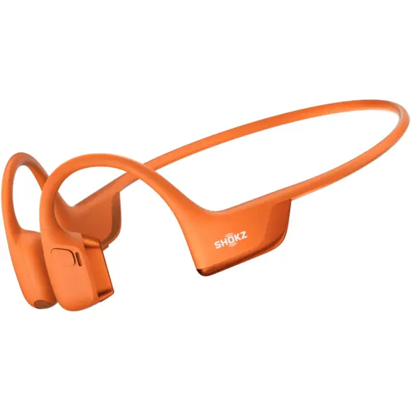 Shokz Casti alergare wireless Shokz OpenRun Pro 2, Bluetooth, Conductie osoasa, Autonomie 12 ore, Portocaliu