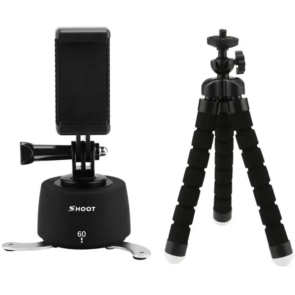 Shoot Mini trepied cu cap trepied si suport time laps pentru camere foto-video si smartphone