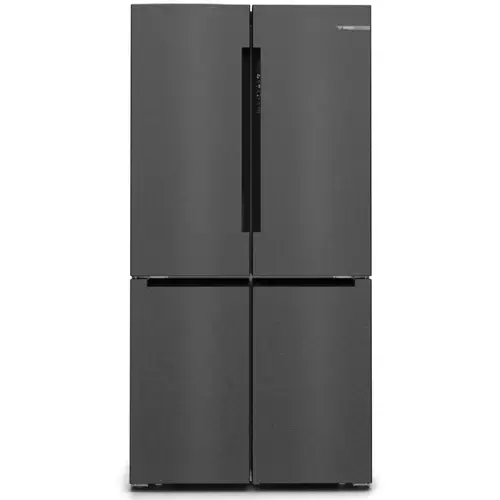 Side by side Bosch KFN96AXEA, Multidoor, 605 l, No Frost, Clasa E, Home Connect, Iluminare LED, VitaFresh, H 183 cm, Inox Negru antiamprenta