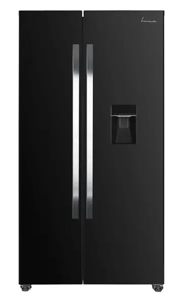 Side-By-Side Fram FSBS-HM440NFBKWDE++, 439 L, Clasa E, Full No Frost, Display LED Touch (Negru)