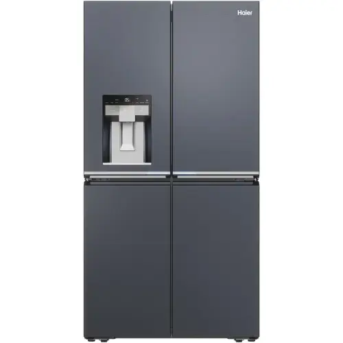 Side by side HAIER HCR7918EIMB, 601 L, Total No Frost, Compresor inverter, Dozator apa si gheata, Clasa E, H 177.5 cm (Negru/Argintiu)