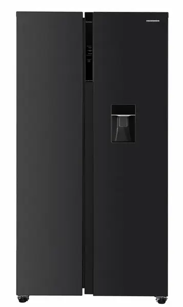 Side by Side Heinner HSBS-HM592NFDXWDE++, 592 l, Clasa E, Display LED Touchscreen, Dozator de apa, Multi Air-Flow, ECO, Lumina LED, H 177 cm (Inox/Antracit)