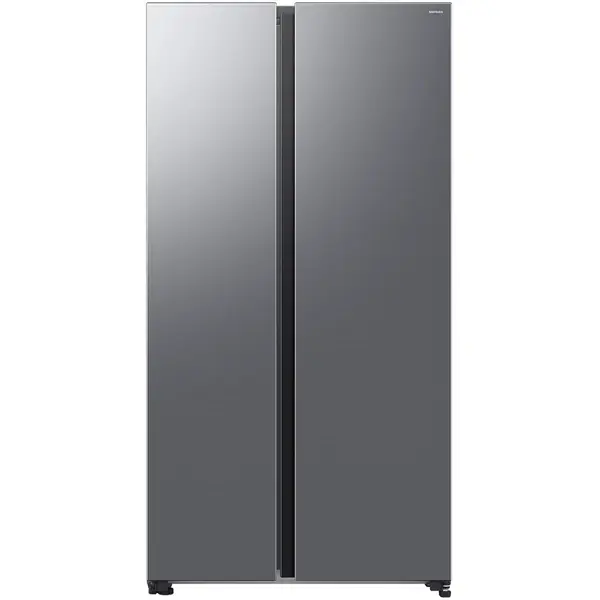 Side by Side Samsung Bespoke RS70F65QETEO, 659 l, All Around & Metal Cooling, WiFi, Full No Frost, Compresor Digital Inverter, Silver, Clasa E