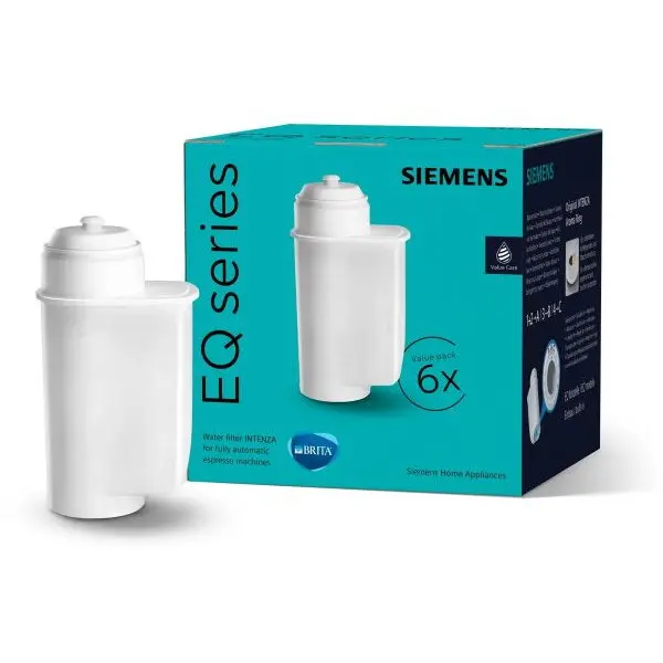 SIEMENS Filtru De Apa Siemens Brita Intenza TZ70063A, 6 Bucati, Reduce Continutul De Calcar Din Apa, Pentru Aparatele De Cafea Complet Automate Din Seria Eq