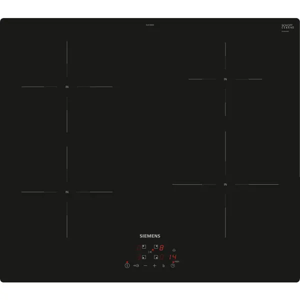 SIEMENS Plita cu inductie Siemens EU611BEB6E iQ100, powerBoost, Functia QuickStart, 60 cm, negru