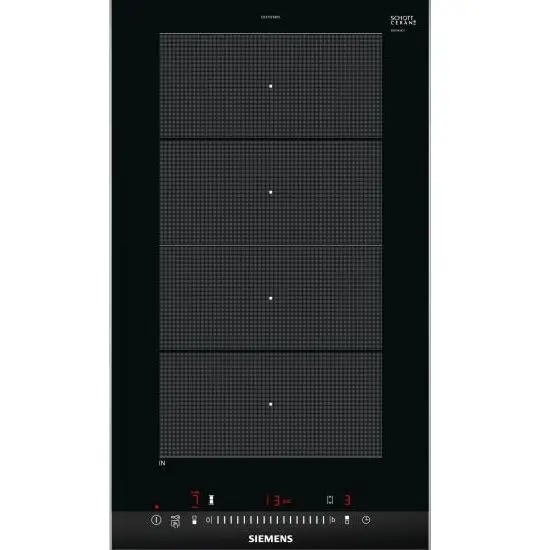 SIEMENS Plita Incorporabila Siemens EX375FXB1E, Inductie, 2 zone de gatit, 30.2 cm, Negru