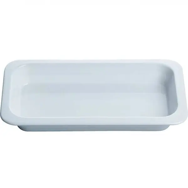SIEMENS Tava ceramica neperforata SIEMENS HZ36D513P - 00573899, L23.6cm, l17.5cm, H4.6cm, Adancime 38mm, G1.4kg, GN1/3