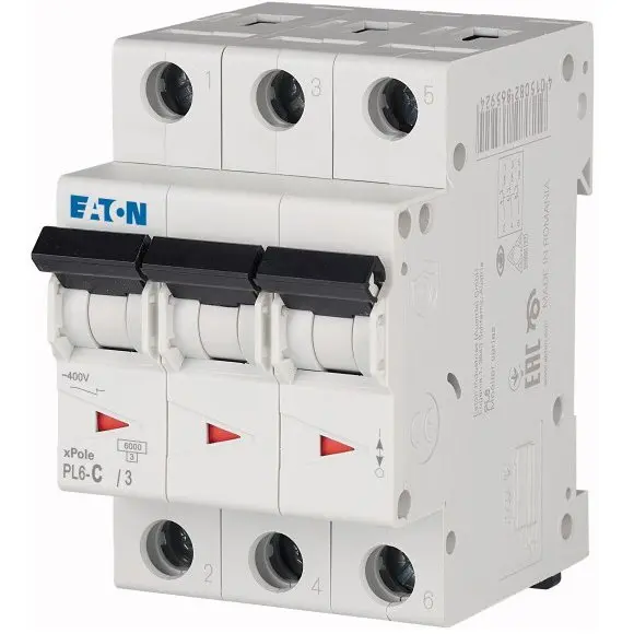 Siguranta automata 3P 16A Eaton PL6-C16/3 286601