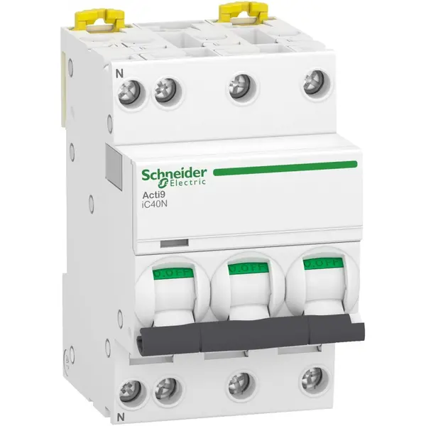Siguranta automata 3P+N C25A 6kA/10kA Schneider A9P54725