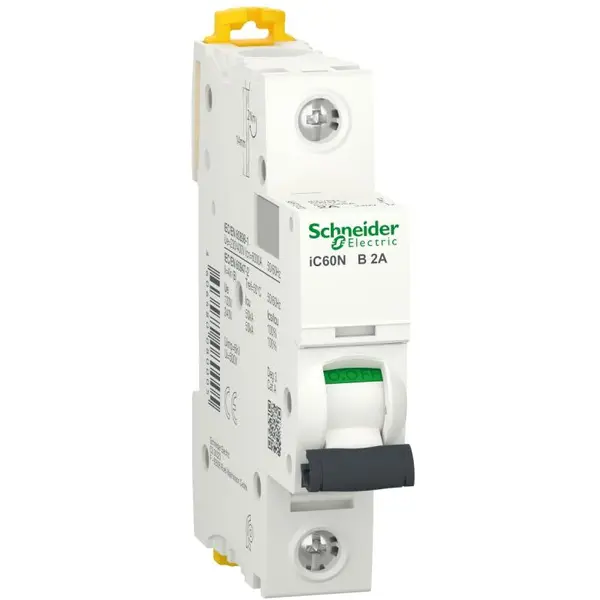 Siguranta automata Acti9 Ic60N 1P, 2A, curba B, 6kA, Schneider A9F73102