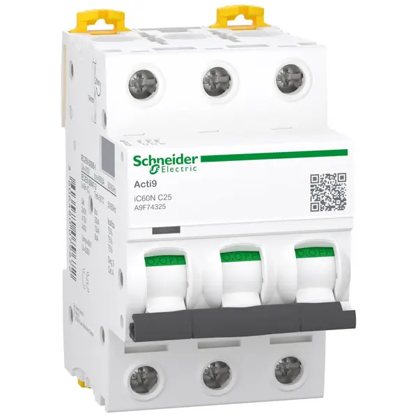 Siguranta automata Acti9 Ic60N 3P, 25A, curba C Schneider A9F74325