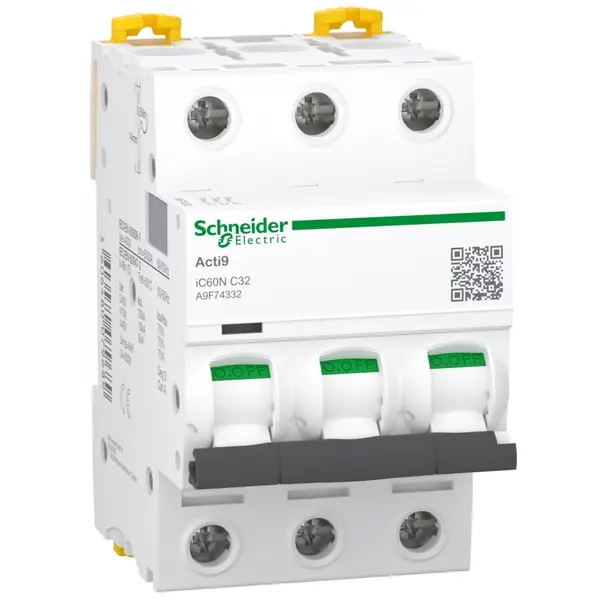 Siguranta automata Acti9 Ic60N 3P, 32A, curba C Schneider A9F74332