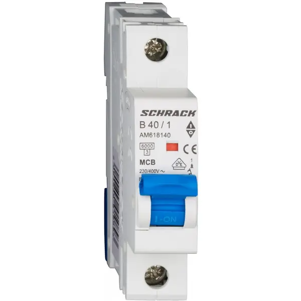Siguranta automata AMPARO 1P 40A, curba B, 6kA Schrack AM618140