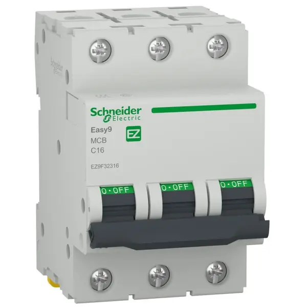 Siguranta automata Easy9 3P 16A 4500A curba C Schneider EZ9F32316
