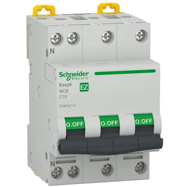 Siguranta automata Easy9 3P+N 10A curba C Schneider EZ9P32710