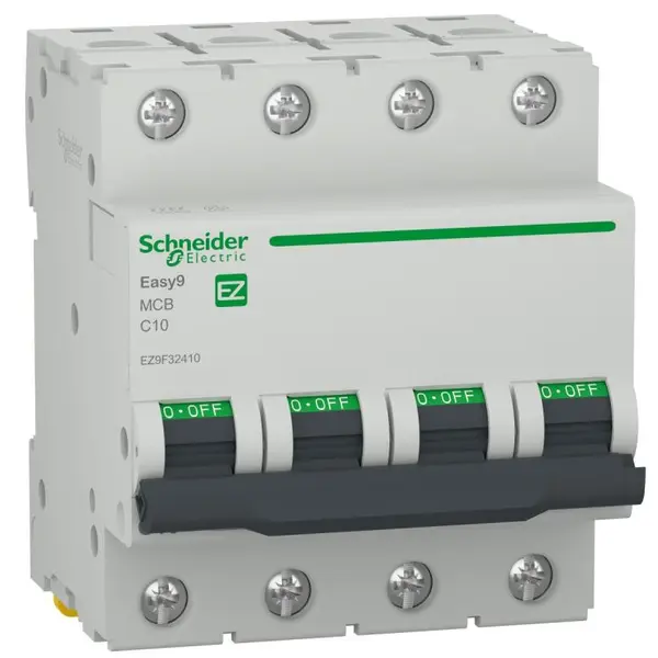 Siguranta automata Easy9 4P 10A 4500A curba C Schneider EZ9F32410