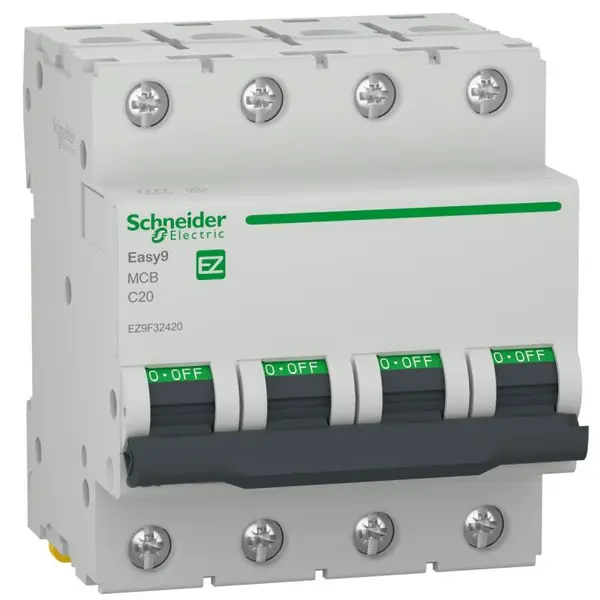 Siguranta automata Easy9 4P 20A 4500A curba C Schneider EZ9F32420