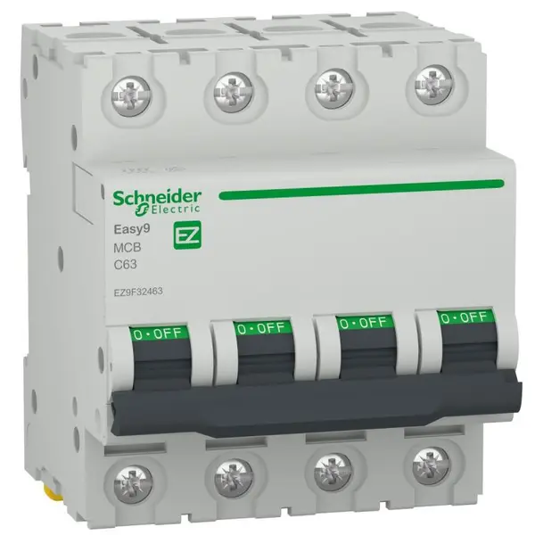 Siguranta automata Easy9 4P 63A 4500A curba C Schneider EZ9F32463