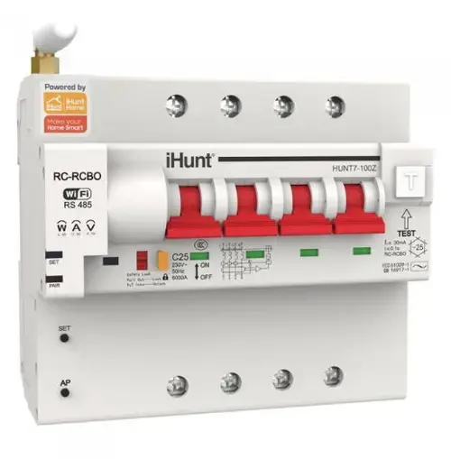 Siguranta automata inteligenta cu contorizare iHunt, WiFi, 4P 16A