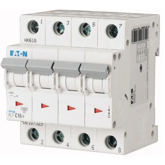 Siguranta automata MCB 4P 10A 10kA Eaton PL7-C10/4