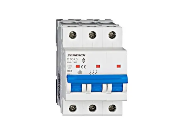 Siguranta automata tripoalara C63A 6kA Schrack AM617363