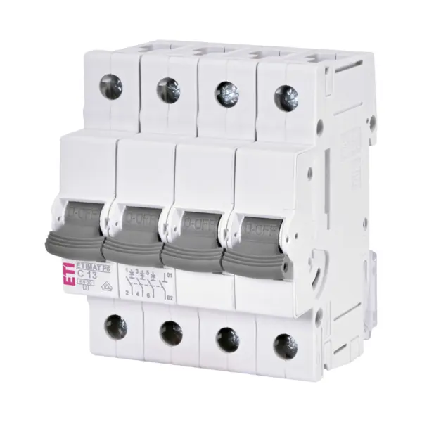 Siguranta electrica automata ETIMAT P6 3P+N C13 6kA ETI 001900429