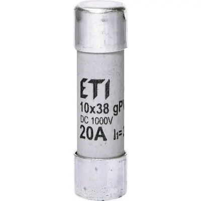 Siguranta fuzibila pentru protectia modulelor fotovoltaice CH10x38 gPV 20A/1000V DC Eti 2625085