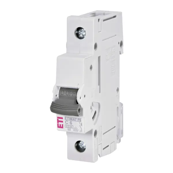 Siguranta modulara MCB ETIMAT P6 1P C6 240 415V ETI 001900027
