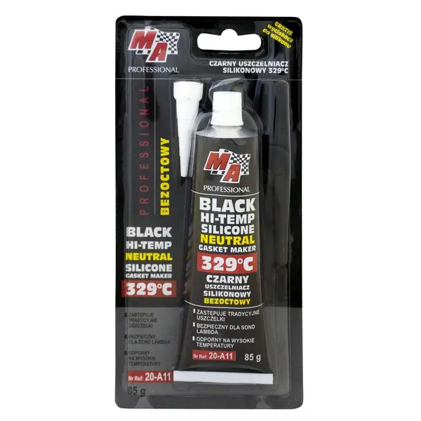 Silicon negru etansare 329°C MA PROFESSIONAL 85g