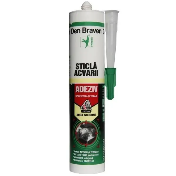 Silicon pentru Sticla si Acvarii, Transparent, Den Braven, 280 ml
