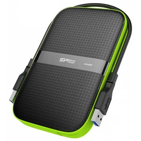 Silicon power HDD extern portabil Silicon Power Armor A60, 2TB Shockproof/Water-resistant, USB 3.0, Negru