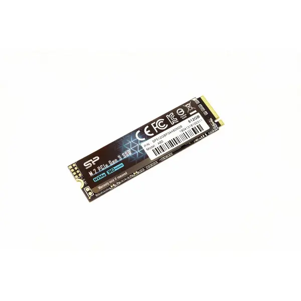 Silicon power Silicon Power SSD P34A60 512GB, M.2 PCIe Gen3 x4 NVMe, 2200/1600 MB/s