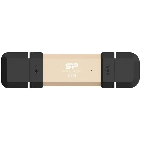 Silicon power SSD extern Silicon Power DS72, 1TB, USB-C/USB 3.2 Gen 2, Auriu