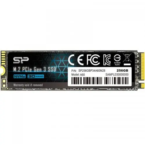 Silicon power SSD Silicon Power P34A60, 256GB, PCI Express 3.0 x4, M.2