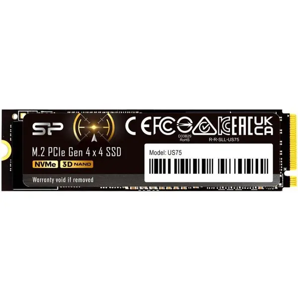 Silicon power SSD Silicon Power US75, 4 TB, M.2, PCI Express 4.0, NVMe