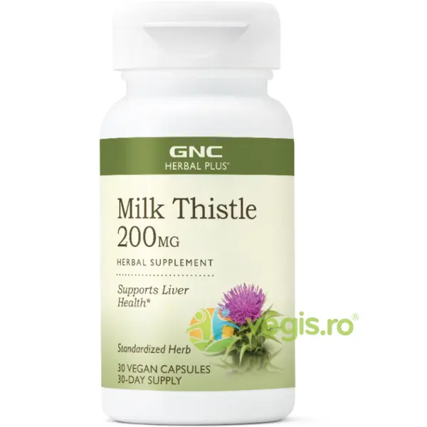 Silimarina (Milk Thistle) 200mg Herbal Plus 30cps