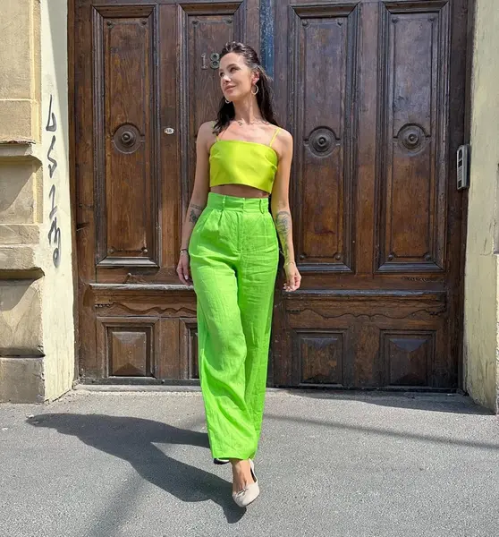 Simona Corsellini Pantaloni verzi