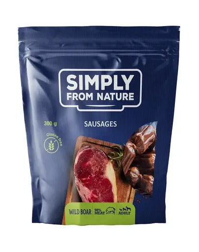 SIMPLY FROM NATURE Carnaciori cu mistret pentru caini 300 g