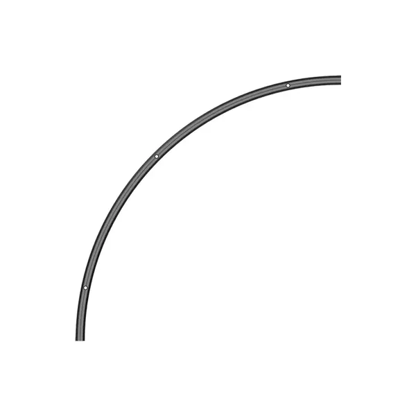Sina magnetica curba ULTRA SLIM 6MM BLACK - Ø 60cm