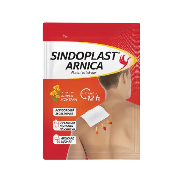 Sindoplast arnica plasturi cu hidrogel 3 buc Fiterman