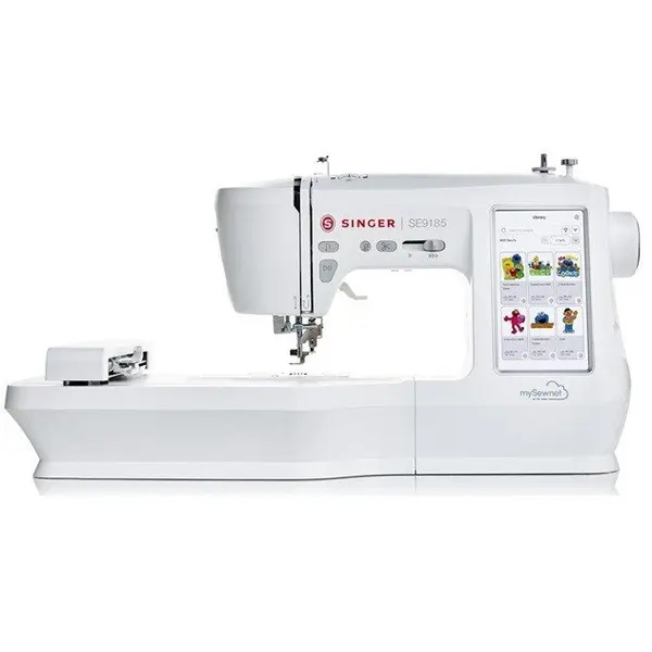 SINGER Masina de cusut si brodat SINGER SE 9185, Curent electric, WiFi, Alb