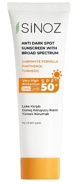 Sinoz Cremă solară pentru pete pigmentare, SPF50+, 50 ml