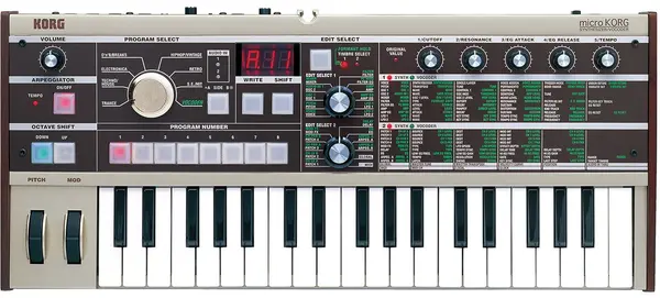 Sintetizator analogic Korg - microKORG MK1, argintiu