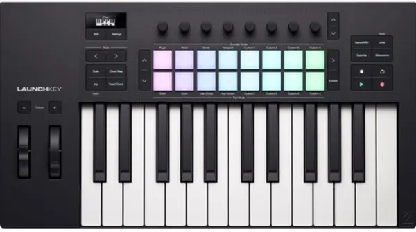 Sintetizator MIDI Novation - Launchkey 25 MK4, negru