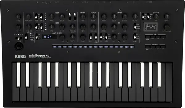 Sintezator analogic Korg - Minilogue XD, negru