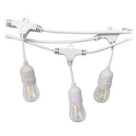 Sir iluminat festiv cu soclu E27X15BUC 15M IP65 - alb V-TAC SKU-7699